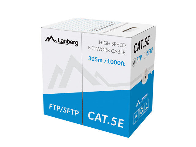 Lanberg LCF5-11CU-0305-S netværkskabel Grå 305 m Cat5e F/UTP (FTP)
