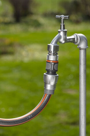 Gardena 18256-20 vandslange beslag Slangestik Metal, Plast Sort, Grå, Metallic 1 stk