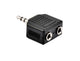 Prokord AUDIO-0003 kabel kønsskifter 3.5 mm 2 x 3.5 mm Sort