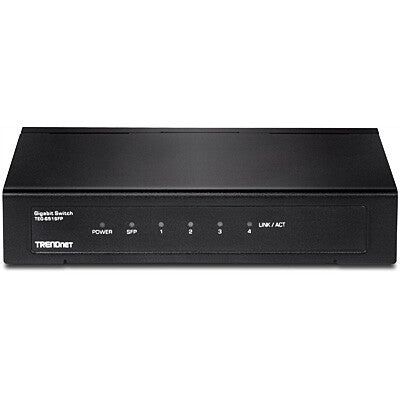 Trendnet TEG-S51SFP netværksswitch Ikke administreret Gigabit Ethernet (10/100/1000) Sort
