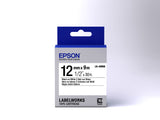 Epson Label Cartridge Standard Black/White 12mm (9m) etiketbånd Sort på hvid