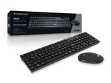 Conceptronic ORAZIO01DE tastatur Mus inkluderet Hjem RF trådløst QWERTZ Tysk Sort