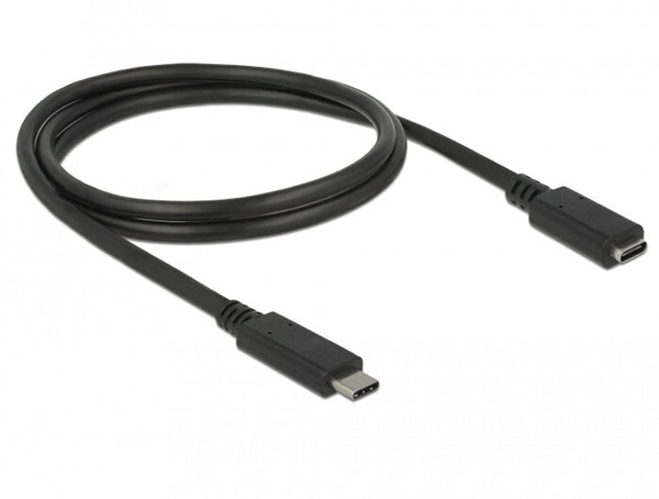 DeLOCK 85533 USB-kabel USB 3.2 Gen 1 (3.1 Gen 1) 1 m USB C 5 Gbit/sek. Sort