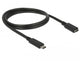 DeLOCK 85533 USB-kabel USB 3.2 Gen 1 (3.1 Gen 1) 1 m USB C 5 Gbit/sek. Sort