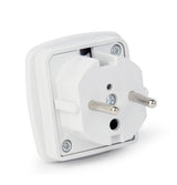 Gembird A-AC-UKEU-001 strømstik adapter Type G (UK) Type F Hvid