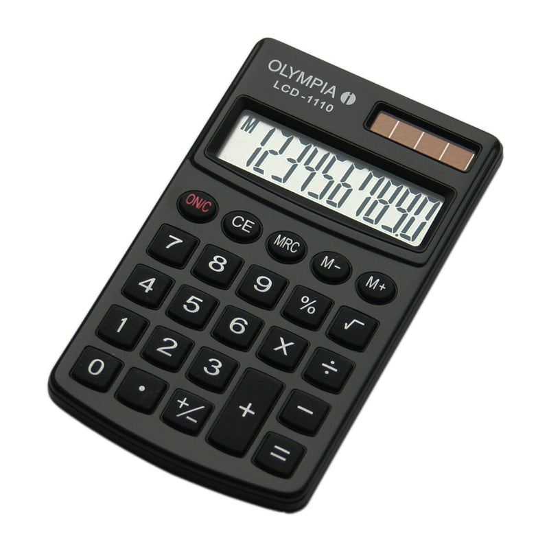 Olympia LCD 1110 regnemaskine Lomme Basis Sort