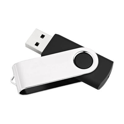MediaRange MR908NTRL USB-nøgle 8 GB USB Type-A 2.0 Sort, Sølv