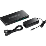 Trendnet TPE-TG327 netværksswitch Ikke administreret Gigabit Ethernet (10/100/1000) Strøm over Ethernet (PoE) Sort