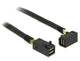 DeLOCK 0.5m, 2xMini SAS HD SFF-8643 0,5 m Sort