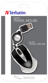 Verbatim Go Mini mus Kontor Ambidextrous USB Type-A Optisk 1000 dpi