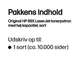 HP Original 89X LaserJet-tonerpatron med høj kapacitet, sort