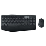 Logitech 920-008221 tastatur Mus inkluderet Universel RF trådløs + Bluetooth QWERTZ Tysk Sort
