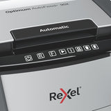 Rexel AutoFeed+ 90X papirmakulator Krydsmakulering 55 dB Sort, Grå
