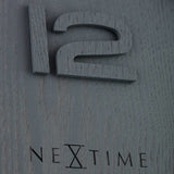 NeXtime 3096GS Væg- og bordur Kvartsur Cirkel Grå
