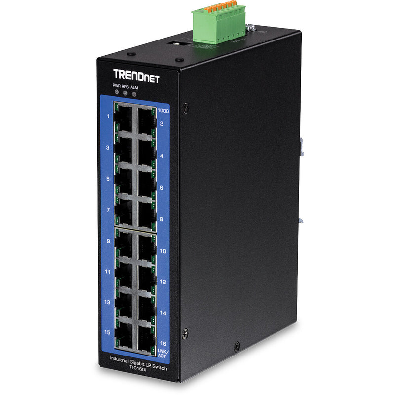 Trendnet TI-G160i Administreret L2 Gigabit Ethernet (10/100/1000) Sort