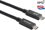 Prokord USB3.1 CM-CM 02 USB-kabel USB 3.2 Gen 2 (3.1 Gen 2) 0,5 m USB C Sort