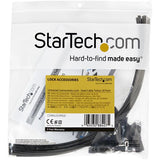 StarTech.com CONNLOCKPK20 kabelorganisator Gulv Kabeltilslutning Sort 20 stk
