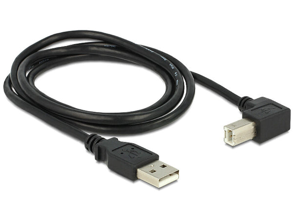 DeLOCK 1m, USB 2.0-A - USB 2.0-B USB-kabel USB A USB B Sort