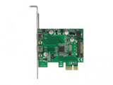 DeLOCK PCI Express x1 Card to 2 x external SuperSpeed USB (USB 3.2 Gen 1) USB Type-C™ female interface-kort/adapter Intern USB 3.2 Gen 1 (3.1 Gen 1)