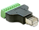 DeLOCK 65389 kabel kønsskifter RJ45 8p Sort, Grøn