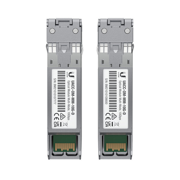 Ubiquiti UACC-OM-MM-10G-D-2 modul til netværksmodtager Fiberoptisk 10000 Mbit/s 850 nm