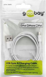 Goobay 72905 Lightning kabel 0,5 m Hvid