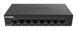 D-Link DGS-108GL Ikke administreret Gigabit Ethernet (10/100/1000) Desktop Sort