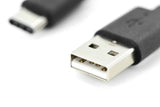 Digitus AK-300154-010-S USB-kabel USB 2.0 1 m 2 x USB A USB C 0,48 Gbit/sek. Sort