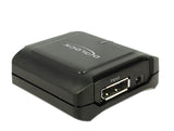 DeLOCK 11464 kabel kønsskifter Displayport 20 pin, DC 5V Displayport 20 pin Sort