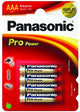 Panasonic 1x4 LR03PPG Engangsbatteri Alkaline