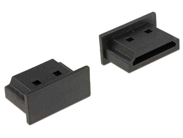 DeLOCK 64030 dækning af sokkel HDMI A Sort 10 stk