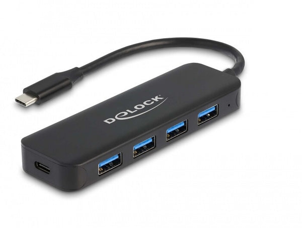 DeLOCK 64170 interface hub USB 3.2 Gen 1 (3.1 Gen 1) Type-C 5000 Mbit/s Sort
