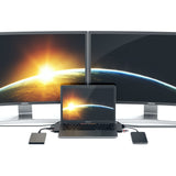Satechi ST-CMBPM dockingstation USB 3.2 Gen 1 (3.1 Gen 1) Type-C Grå