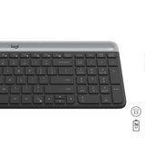 Logitech 920-009204 tastatur Mus inkluderet Universel RF trådløst QWERTY US International Grafit