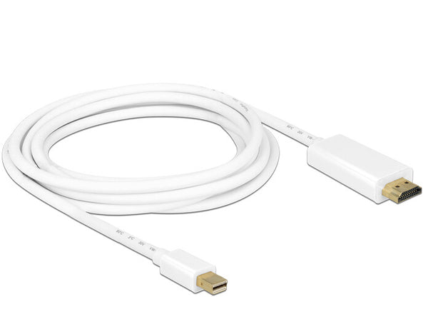 DeLOCK 83708 videokabel adapter 3 m Mini DisplayPort HDMI Hvid