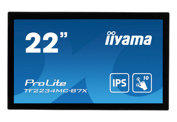 iiyama ProLite TF2234MC-B7X computerskærm 54,6 cm (21.5") 1920 x 1080 pixel Fuld HD LED Berøringsskærm Multibruger Sort