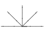 Multibrackets 2647 tv-beslag 175,3 cm (69") Sort