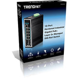 Trendnet TI-PG1284i Administreret L2+ Gigabit Ethernet (10/100/1000) Strøm over Ethernet (PoE) Sort