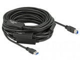 DeLOCK 85382 USB-kabel USB 3.2 Gen 1 (3.1 Gen 1) 20 m USB A USB B 5 Gbit/sek. Sort