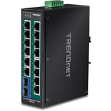Trendnet TI-PG162 netværksswitch Ikke administreret Gigabit Ethernet (10/100/1000) Strøm over Ethernet (PoE) Sort