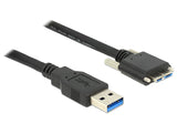 DeLOCK 2m USB 3.0 USB-kabel USB 3.2 Gen 1 (3.1 Gen 1) USB A Micro-USB B 5 Gbit/sek. Sort