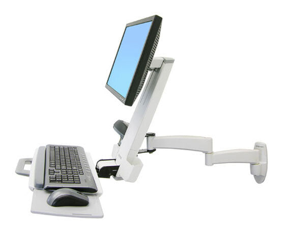 Ergotron 200 Series Combo Arm 61 cm (24") Væg Hvid
