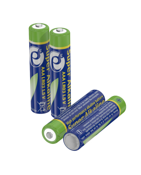 Gembird Battery Set alkaline ENERGENIE EG-BA-AAA4-01 x 4 - Batterie - Micro (AAA) Engangsbatteri