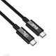 CLUB3D CAC-1575 USB-kabel USB4 Gen 2x2 2 m USB C 20 Gbit/sek. 240 W Sort