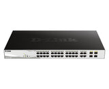 D-Link DGS-1210-28P netværksswitch Administreret L2 Gigabit Ethernet (10/100/1000) Strøm over Ethernet (PoE) 1U Sort
