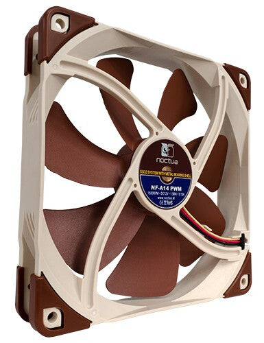 Noctua NF-A14 PWM Computerkølesystem Computerkabinet Ventilator 14 cm Brun