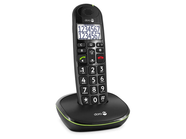 Doro PhoneEasy 110 DECT telefon Nummervisning Sort