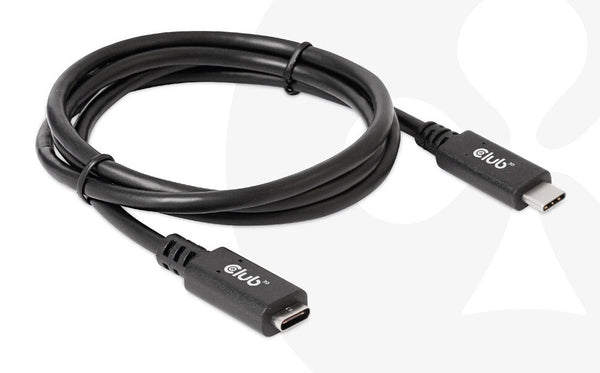 CLUB3D CAC-1531 USB-kabel 1 m USB C 2 x USB C 5 Gbit/sek. 60 W Sort