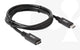 CLUB3D CAC-1531 USB-kabel 1 m USB C 2 x USB C 5 Gbit/sek. 60 W Sort