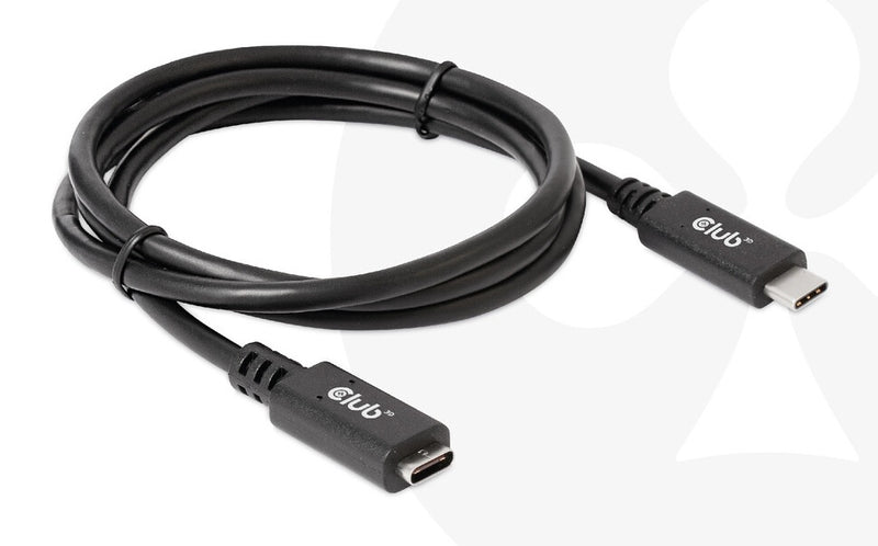 CLUB3D CAC-1531 USB-kabel 1 m USB C 2 x USB C 5 Gbit/sek. 60 W Sort